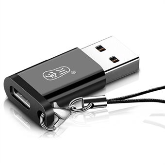 KAWAU L211 Driver Free Type C Male to USB 3.0 Type A Female Converter Portable Adapter with Lanyard