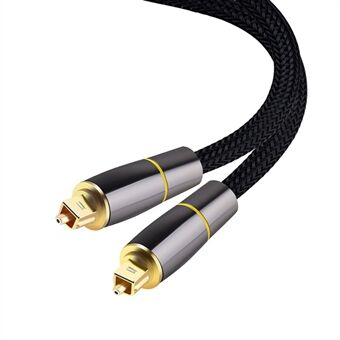 1 m digitalt fiberoptisk lydkabel SPDIF Line 5.1-kanals forbindelsesledning til soundbars/stereosystemer/forstærkere (gul Ring)