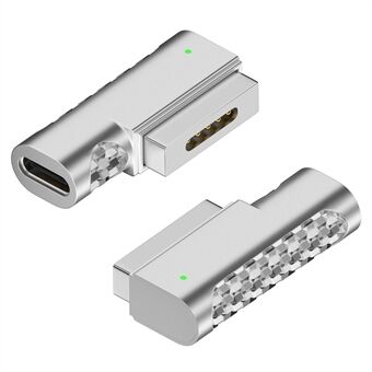 Type-C To Magnetic 2 Charging Adapter Charging Magnet Plug Converter 18.5V-20V for MacBook Air / Pro