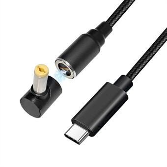 USB-C to 5.5x1.7mm for Acer Laptop, 1.8m PD 100W 8-pin Magnetic Absorption Notebook Adapter Type-C Quick Charging DC Cable