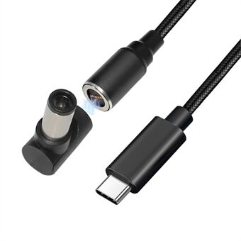 USB-C til 7,4x5,0 mm til HP bærbar, 1,8m PD 100W Quick magnetisk stik Notebook-opladningsadapter Støvtæt DC-kabel med høj effekt