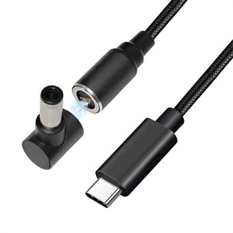 USB-C to 6.0x3.7mm for Asus Laptop, 1.8m PD 100W Type-C Quick Charging DC Cable 8-pin Magnetic Absorption Notebook Adapter Laptop Accessories