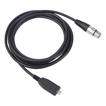 2 Meters Type-C Male to XLR Female Mic Link Studio Audio Cable Connector Cords Adapter TY18 for Microphones Or Recording