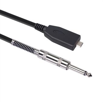 Type-C Male to 6.35mm Guitar Recording Cable Studio Audio Cable Connector TY48S, 3 Meters