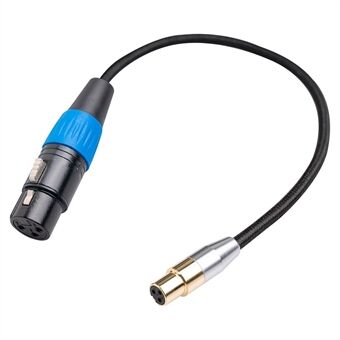 SA119GXK107BU 1m Mini XLR hun til XLR hun adapter kabel flettet forbindelsesledning til mixer mikrofon