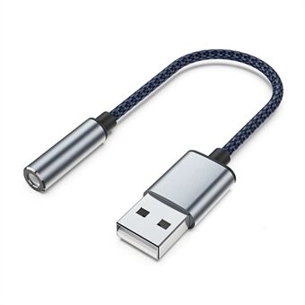 USB til 3,5 mm stik lydadapter USB til hovedtelefon- og mikrofonstik Aux-adapter Stereo lydkortadapter