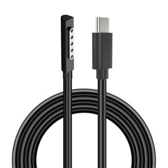 PD 65W hurtigopladningskabel til til Microsoft Surface RT / Surface Pro 1 2 , Magnetisk Type-C kabel Strømforsyningsledning