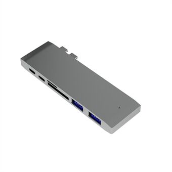 6-i-1 Dual USB Type-C Multi-Port Kortlæser Adapter Converter til MacBook