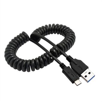 CY UC-080 USB-C Male to USB3.0 A Male Spring Cable