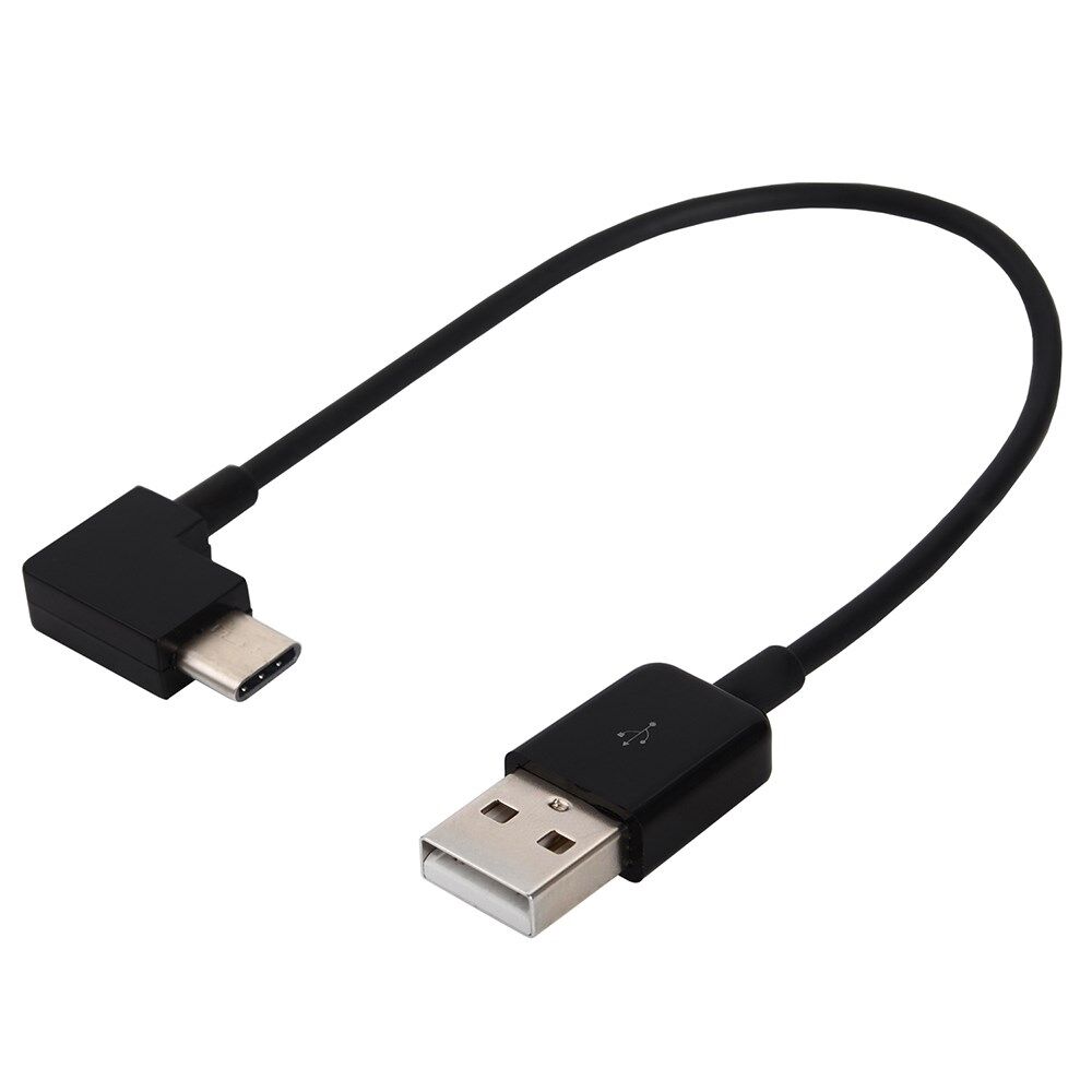 Brutal Løve grammatik 90 grader retvinklet USB 3.1 Type C han USB-C til USB 2.0 han kabel til  tablet og mobiltelefon - sort