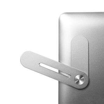 Multifunctional Laptop Expasion Bracket Phone Holder Aluminum Alloy Bracket for Office Silver