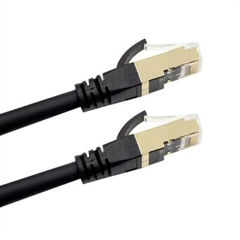 Cat8 Ethernet Cable Durable High-Speed Network Cable 40Gbps 2000Mhz/ Shielded Twisted Pair/ Gold Plated RJ45 Interface