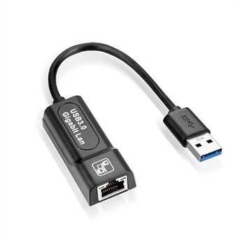 USB 3.0 Hub Ethernet Adapter til RJ45 Gigabit Network Converter til Windows Win7/Win8/Win10/Vista, Mac OS, Linux