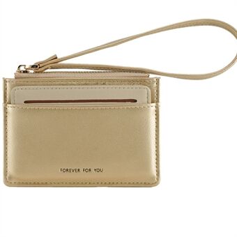 FFY FY1018-7 PU-læder Dame clutch taske Lynlås lomme tegnebog med aftagelig kort taske