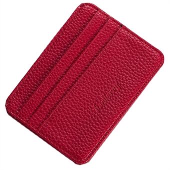 BAELLERRY K9106 kortpose Slank tekstureret PU-læderærmetaske Mini pengepung Kreditkortetui