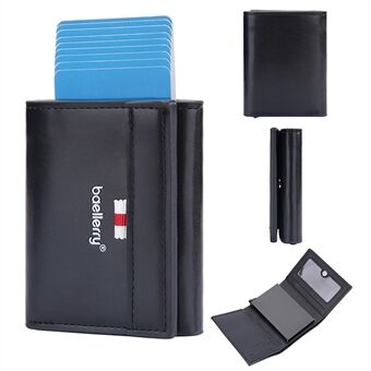 BAELLERRY D9212 RFID-blokerende kreditkort-id-kortholder etui Nem pop-up slank kortpose tegnebog