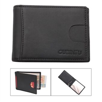 GUBINTU Anti-theft Credit Card Holder Genuine Leather Anti-magnetic RFID Money Clip for Men