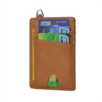 RFID Anti-magnetisk ID-kort med Ring Bank Card Wallet Pocket Bus Card Bag Card Sleeve