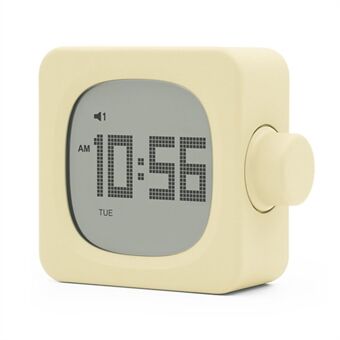 MUID H-CL-04 Smart firkantet vækkeur Bedside LED Wake-Up Night Light Desktop Digitalt Bord Snooze Clock Home Decor
