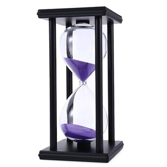 60 Minutes Hourglass Sand Timer Retro Home Decoration with 4 Black Wooden Frames