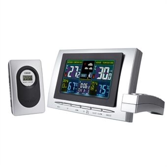 TS-H134G trådløs vejrstationsur Temperatur- og fugtighedsmåler Vejrudsigt Digitalt bordur til indendørs Outdoor