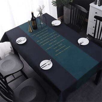 Tablecloth Waterproof Dust-Proof Table Cover for Kitchen Dinning Tabletop Decoration, Size: 78.7\'\' x 55.1\'\'