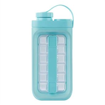 2 i 1 Iskubeforme Kande Bærbar 17 Ruder Ismaskineflaske (BPA-fri, Ingen FDA-certifikat)