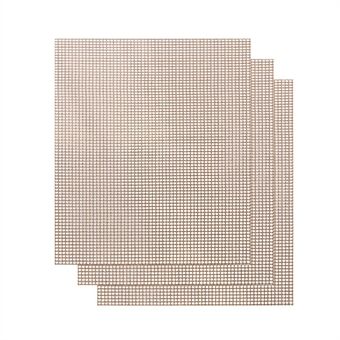 3 PCS High-Temperature Resistant Silica Gels Material BBQ Mat Barbecue Mesh Baking Mat (without Certification)
