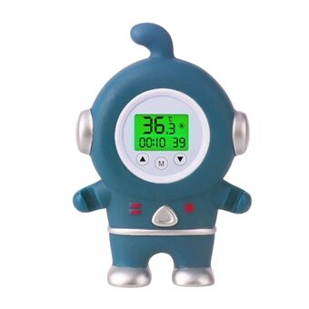 Badetermometer Tri-farvet baggrundsbelyst display Dejlig Alien-form Vandtemperatur flydende termometer