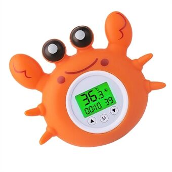 Badetermometer med stuetemperatur Dejlig krabbeform Flydende badelegetøj Badekar Sikkerhedstemperaturtermometer
