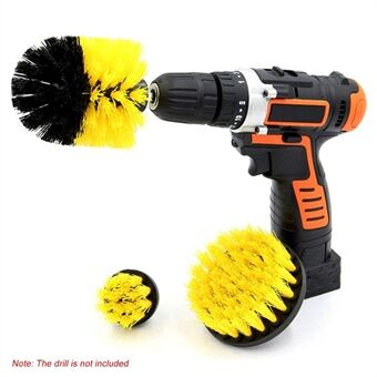 3 Pack Drill Brush Attachment Set Scrubber Cleaning Brush for Cleaning Bathroom Surfaces Floor Tub Shower Tile Kitchen