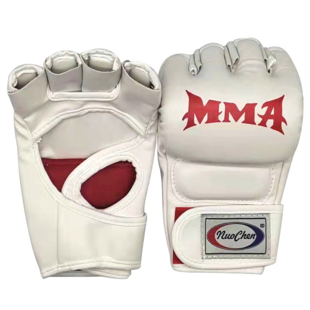 1 par boksehandsker halvfinger MMA handsker