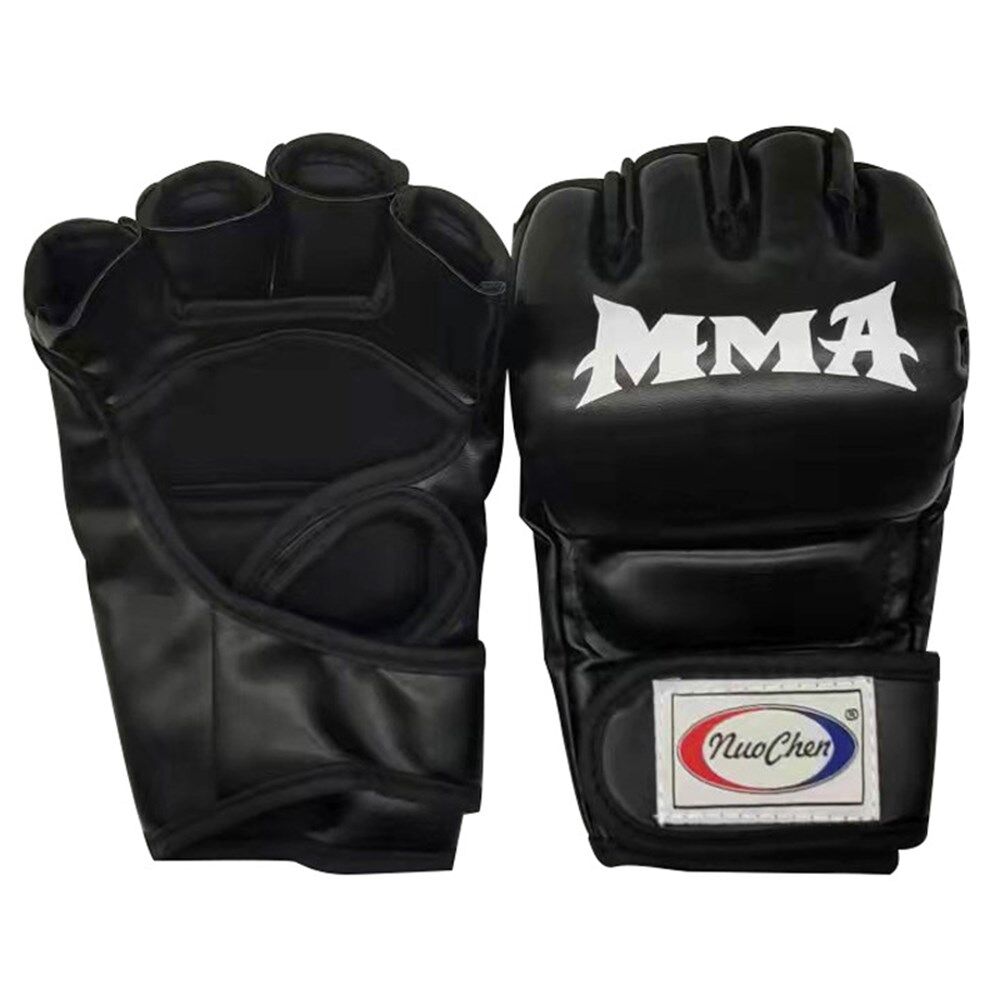 1 par boksehandsker halvfinger MMA handsker