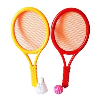 Børn Outdoor Tennisracket med Badminton Boldsæt Legetøjsgave til Kids