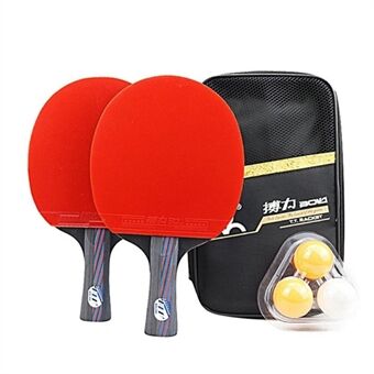 A11 Bordtennisracketsæt Ping Pong Bats med bolde Shakehand Grip / Long Handle
