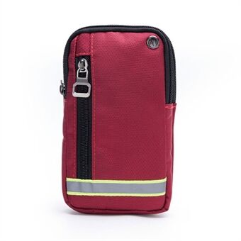 Multifunktionel lynlås telefonpung taljepakke Crossbody taske (velegnet til smartphone under 6 tommer)