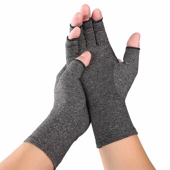 KYNCILOR A0045 One Pair Compression Arthritis Gloves Men\'s Women\'s Fingerless Gloves Hand Protector Gloves for Computer Typing and Daily Work Relieve Pain from Rheumatoid, RSI, Carpal Tunnel