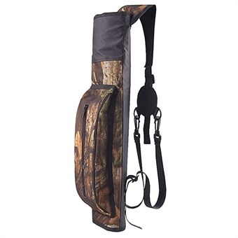 LUCKSTONE Back Arrow Case Archery Pot Backpack Shoulder Bag for Archery Shooting Hunting