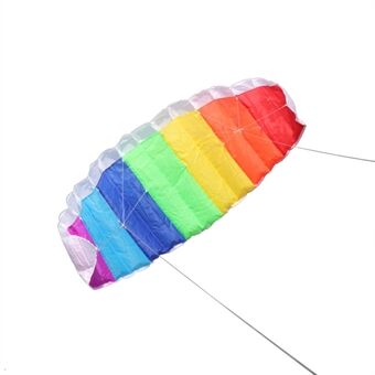 Farverig Double Flying Line Wing Kite Easy Flyer drage til børn Outdoor spilaktiviteter