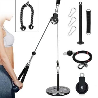 Pulley System Gym Upgraded DIY Fitness Pulley Cable Machine Attachment Loading Pin for Biceps Curl Forearm Triceps Exercise Home Workout Equipment