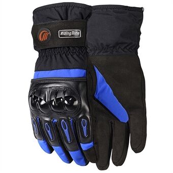 RIDING TRIBE MTV-08 One Pair Cycling Gloves Keeping Warm Winter Gloves Touch Screen Hard Shell Outdoor Full Finger Workout Gloves Cycling Equipment