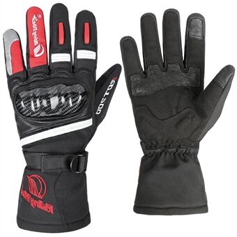 RIDING TRIBE MTV-12 1 Pair Fiberglass Hard Shell Motorcycle Gloves Touch Screen Motorbike Racing Protector Gloves