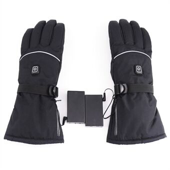 1 par multifunktionelle varmehandsker 3-gears temperaturjusterbare elektriske termiske handsker til snowboard cykelski (ingen batteri)