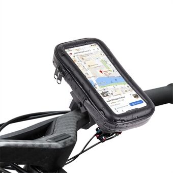  Cykelcykelstyr Vandtæt EVA Touch Screen Telefontaske Cykel Mobiltelefon Holder (Størrelse: M)