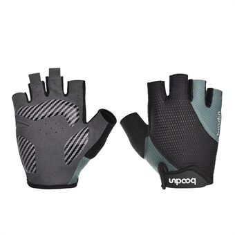 BOODUN 2111408 Half Finger Biking Gloves 4D Thickened Silicone Breathable Road Bike Gloves