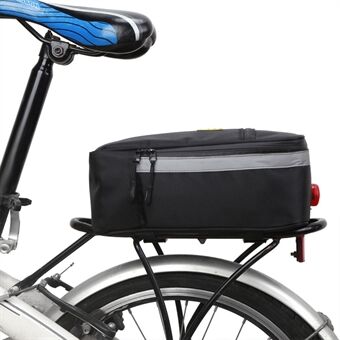 B-SOUL Cykel MTB Vejcykeltaske Reflekterende bageste rackhale Cykeltaske Cykelopbevaringspose med sikkerhedsbaglys