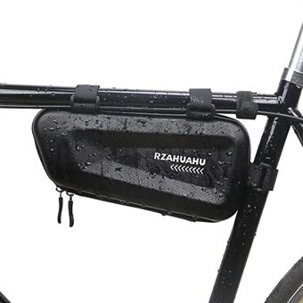 RZAHUAHU Cykel Front Frame Hard Shell Taske Cykelcykel Vandtæt Telefon Værktøj Opbevaringstaske