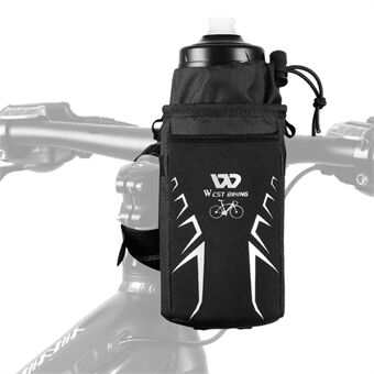 WEST BIKING YP0707278 Bærbart cykelstyr foran vandflaskepose Isoleret termisk snoretræk Kedelholder Reflekterende varmetaske