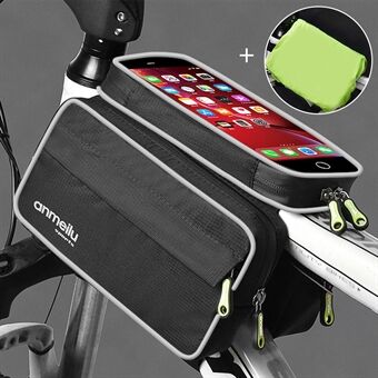 ANMEILU 7011 Double Side Bike Front Beam Cykeltaske Touch Screen Vandtæt  telefontaske