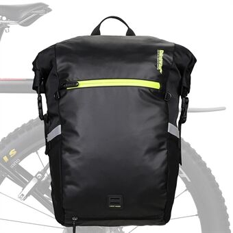RHINOWALK X20601 Bike Bag Bicycle Rear Seat Bag Large Pannier Backpack Convertible Bicycle Saddle Bag Handbag Travel Bag Cycling Accessories